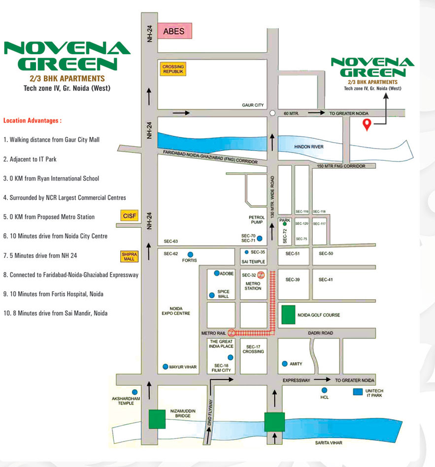 Novena Green location map