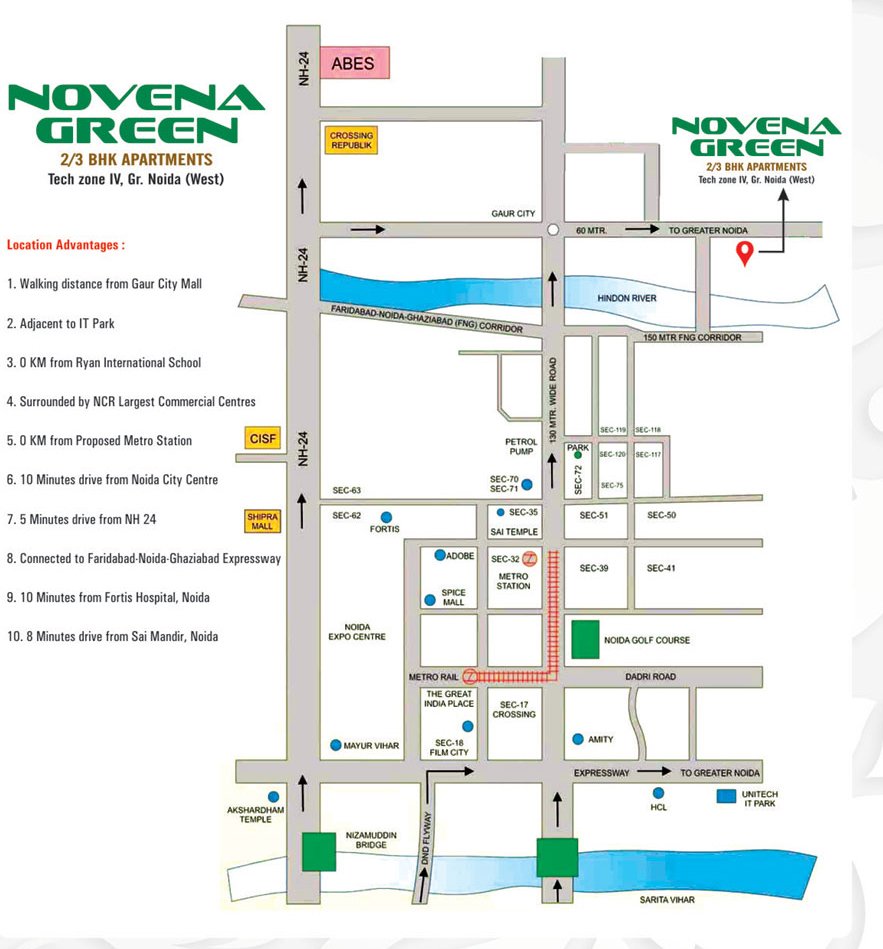 Novena Green location map